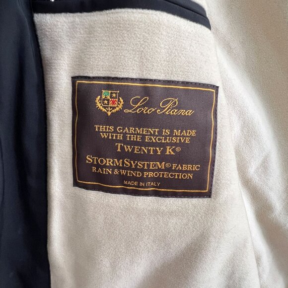 Loro Piana StormSystem Twenty K Vest Mens XL Black Made In Italy Cashmere Lined - Picture 10 of 16